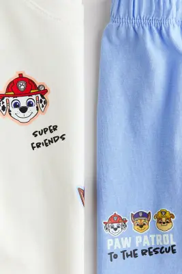 Pyjama imprimé en coton - Bleu clair/La Pat' Patrouille