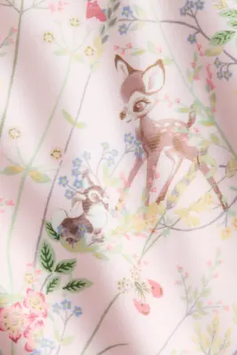 Maillot de bain imprimé avec manches bouffantes - Rose clair/Bambi