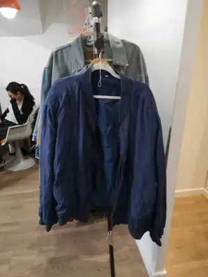 Veste bomber bleu marine