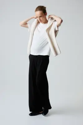 MAMA Pantalon large - Noir