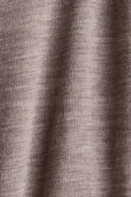 Body en jersey de laine mérinos - Beige foncé