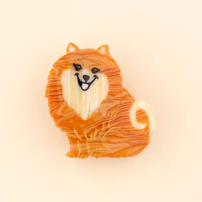 Pince à cheveux Chien Spitz Coucou Suzette