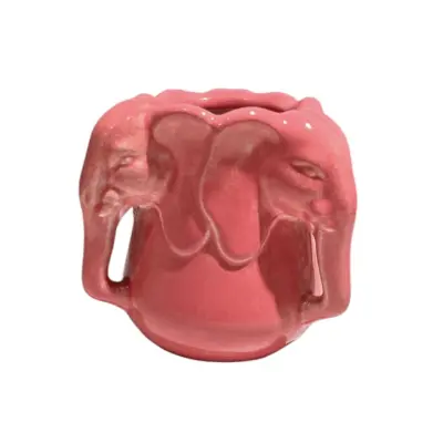 Vase Rose Éléphant