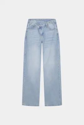 JEANS DROIT TAILLE CROISÉE GIANNI