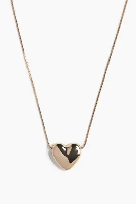 Collier avec pendentif cœur - Doré