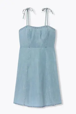 Robe courte en lyocell