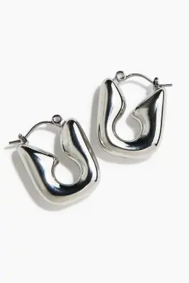 Boucles d'oreilles en inox - Argenté