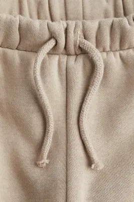 Pantalon jogger cargo à l'intérieur brossé - Beige