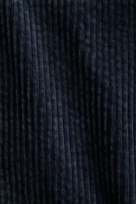 Surchemise en velours de coton côtelé - Bleu marine