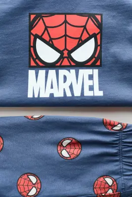Pyjama imprimé en coton - Bleu foncé/Marvel Comics