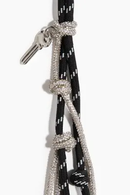 Bijou de sac avec cordons - Noir