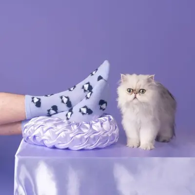Chaussettes Chat Noir & Blanc Coucou Suzette