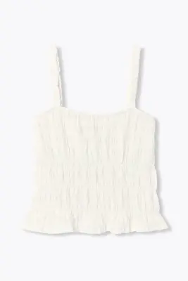 Top froncé à bretelles Femme