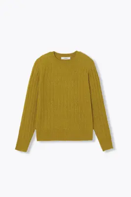 Pull torsadé col rond Femme