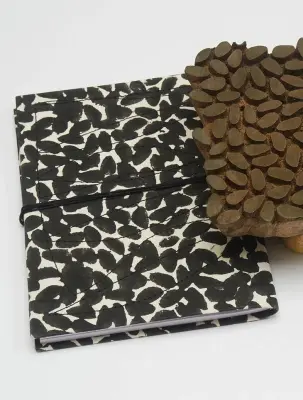 Carnet Indira - Motif Glibette Noir