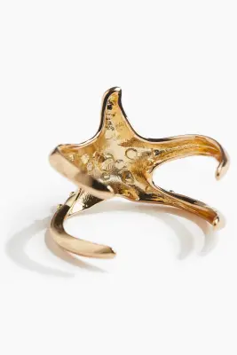 Bracelet manchette étoile de mer - Doré