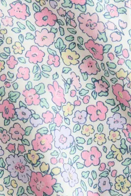 Legging imprimé en jersey - Blanc/rose/fleuri