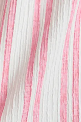 Robe en jersey texturé - Rose/rayé