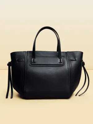 Sac fourre-tout en cuir - Noir