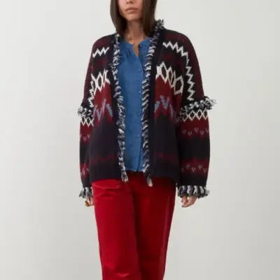 Gilet Skanlada Marine & Bordeaux