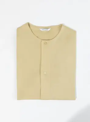 T-Shirt with 5 Buttons in Ginger Eucalyptus & Cotton