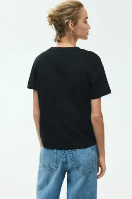 T-shirt en coton - Noir