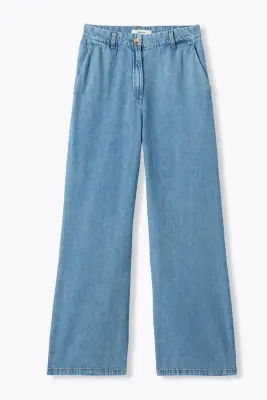 Pantalon large en jean light