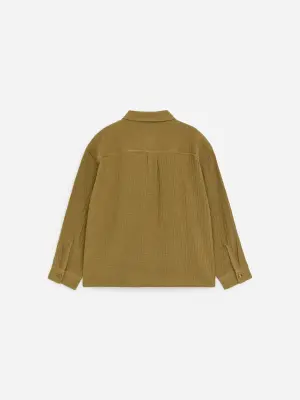 Chemise décontractée en mousseline - Vert kaki