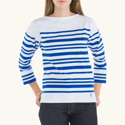 Marinière femme Rachel 1952 Blanc / Bleu