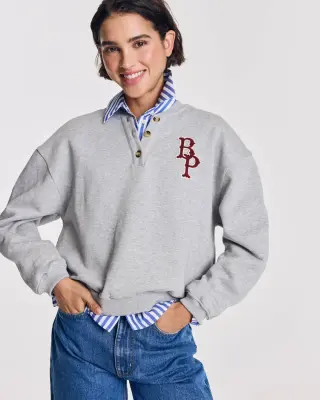 Sweat-shirt Benji gris chiné