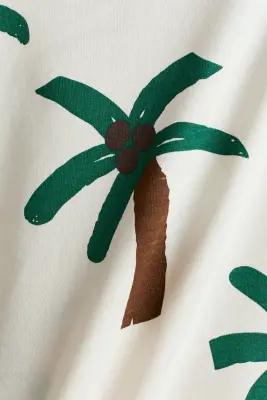 T-shirt imprimé - Ivoire/cocotiers