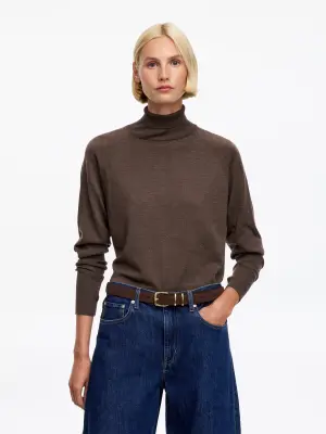 Ceinture en cuir suédé - Marron foncé