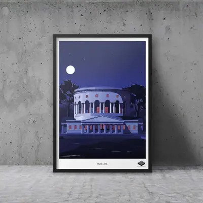 Affiche A3 - Paris XIX - La Rotonde