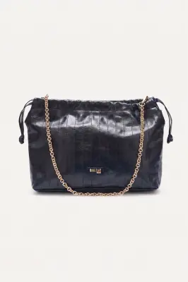 Sac Amaïa froissé bleu nuit