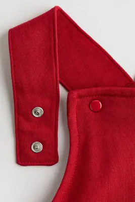 Salopette en molleton - Rouge