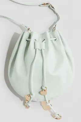 Sac crossbody avec cordon de serrage - Vert clair