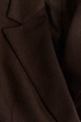 Robe blazer à fermeture croisée - Marron foncé