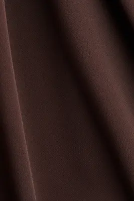 Jupe avec fente latérale - Marron foncé
