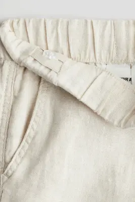 Pantalon en lin - Beige clair