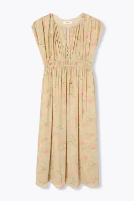Robe longue en mousseline