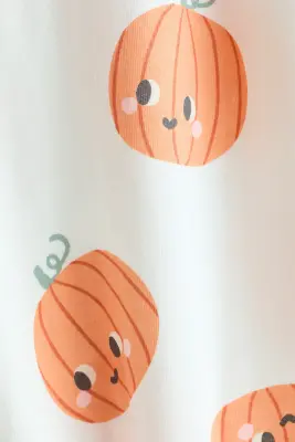 Pyjama à motif - Blanc/citrouilles