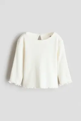 Ensemble imprimé 2 pièces en coton - Blanc