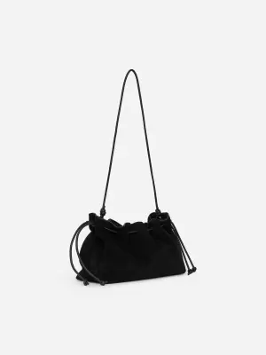 Pochette en cuir suédé - Noir