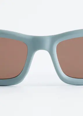 Lunettes de soleil ovales - Turquoise