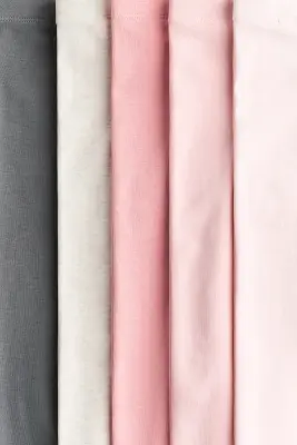 Lot de 5 leggings en jersey - Gris/rose