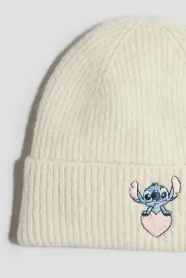Bonnet avec application - Crème/Lilo et Stitch
