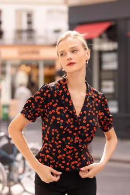 Talia Peplum Blouse