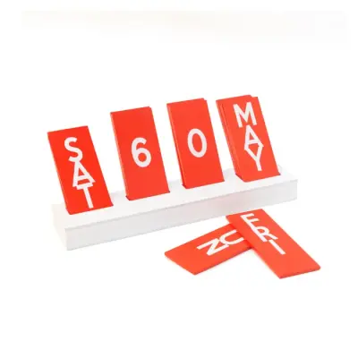 Calendrier Perpétuel Bois Rouge