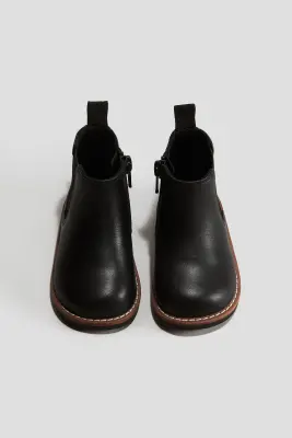 Bottines Chelsea en cuir - Noir