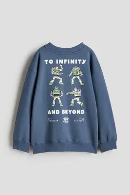 Sweat avec motif imprimé - Bleu ancien/Toy Story